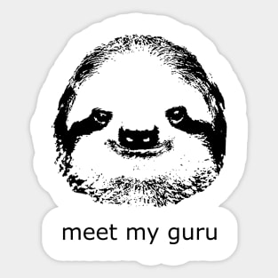 Meet my guru Sticker